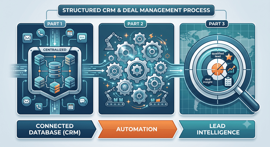 Infographic Presentation of Centralize Your CRM and Deal Management